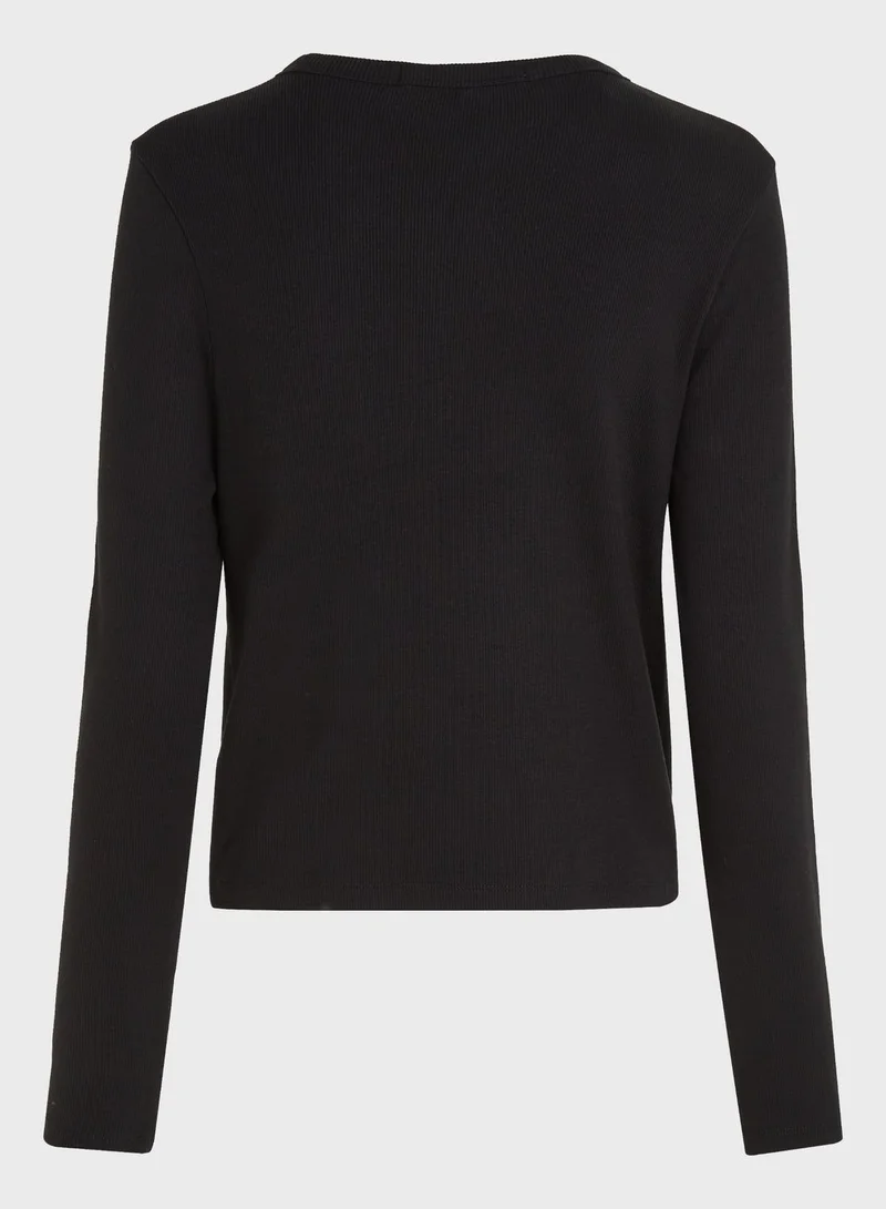 Calvin Klein Jeans Logo Knitted Sweatshirt