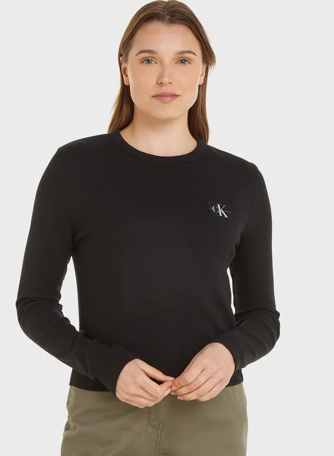 Calvin Klein Jeans Logo Knitted Sweatshirt