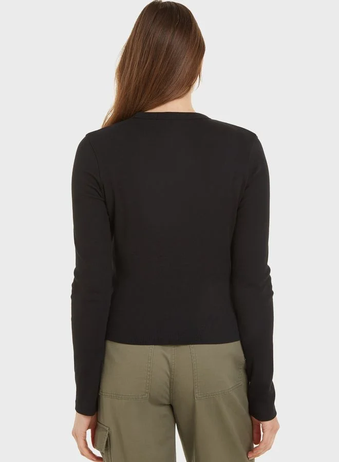 Calvin Klein Jeans Logo Knitted Sweatshirt