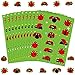 Frienda 480 Pcs Spring Ladybug Stickers Bulk for Kids Insect Party Favors Nature Lady Bug Stickers for Classroom Rewards Water Bottles Scrapbooking - Image 3