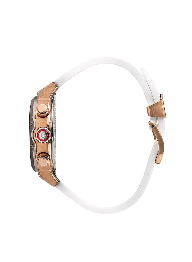 Quantum Men's Silicone Chronograph Watch HNG956.553 - 46 mm - Image 3