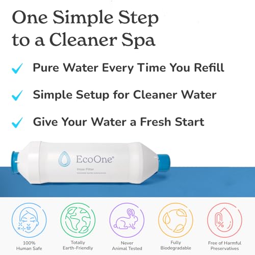 Eco One Hose Filter by EcoOne | Advanced Purification Water Filter for Garden Hose Application | Inline Dual Stage Natural Carbon Hose Filter for Filling Hot Tub & Spa | Filters up to 40,000 Gallons - Image 4