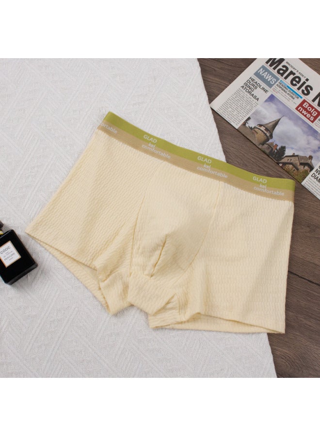 Men's Underwear, Teenagers, Men's Boxer Briefs, Boys' Boxer Briefs, Breathable Mid-waist Shorts And Comfortable Delivery
