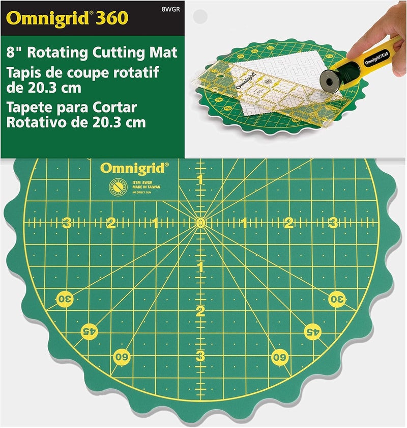 Omnigrid 8" 360 Rotating Self-Healing Cutting Mat - Image 2