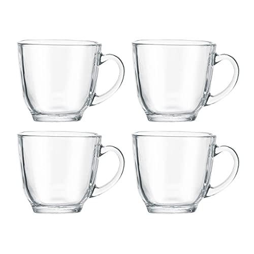 MARKQUES Teaware Glass Cup for Green Tea, Herbal Tea, Coffee (Transparent, Clear, 200 ml) 4 Pieces - Image 2