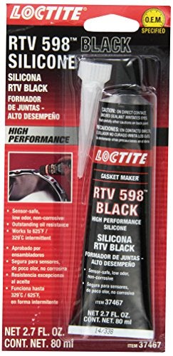 LOCTITE Automotive RTV Silicone Gasket Maker Black 598 High Performance SensorSafe NonCorrosive Flexible Oil Resistant 80 ml 1 Pack - Image 1