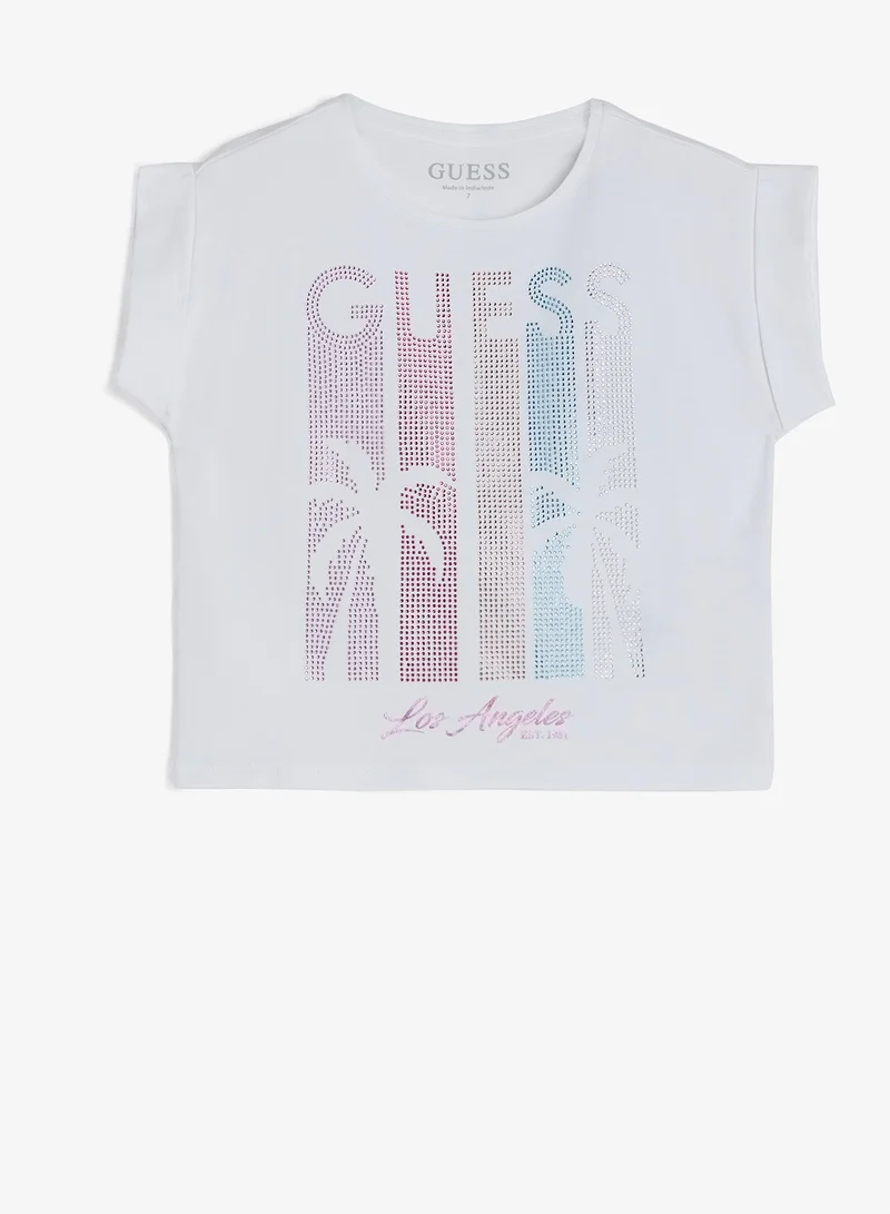 GUESS Youth Graphic Crew Neck T-Shirt