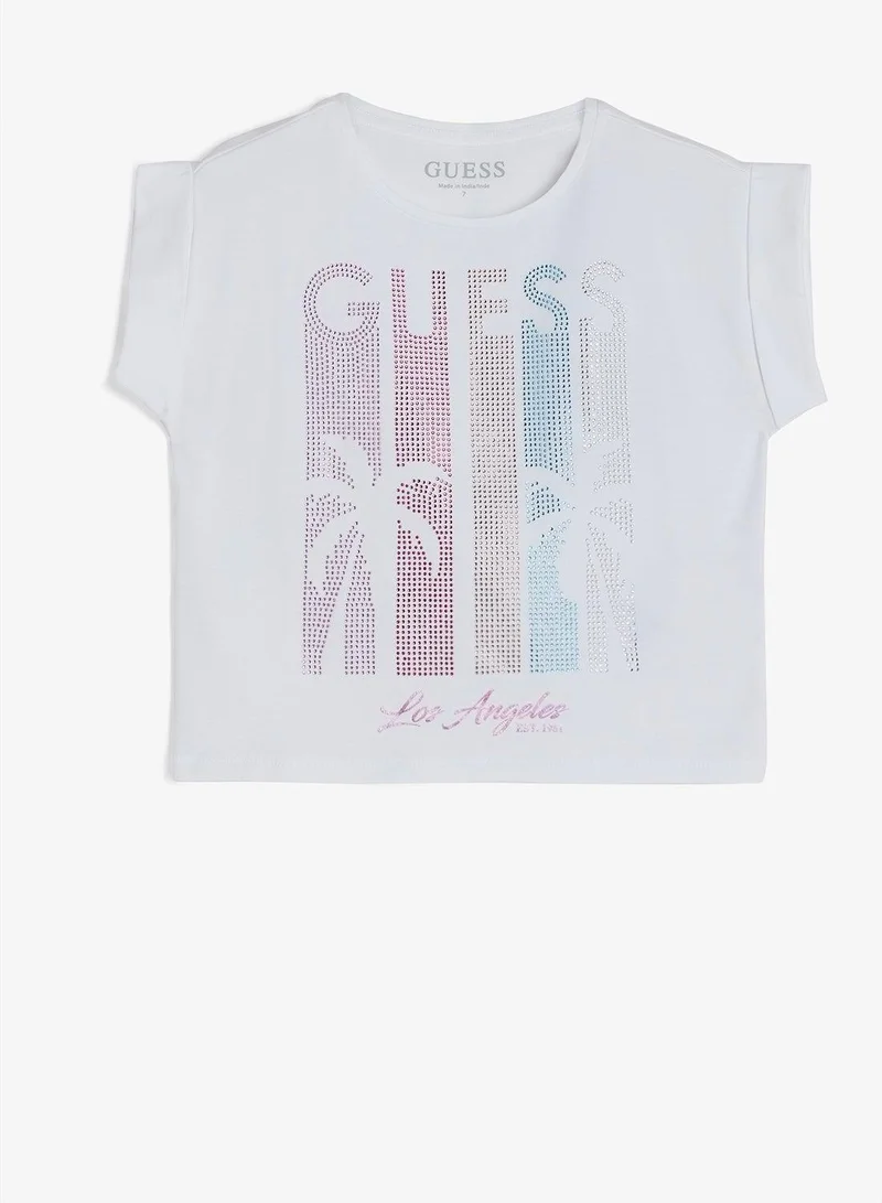 GUESS Youth Graphic Crew Neck T-Shirt