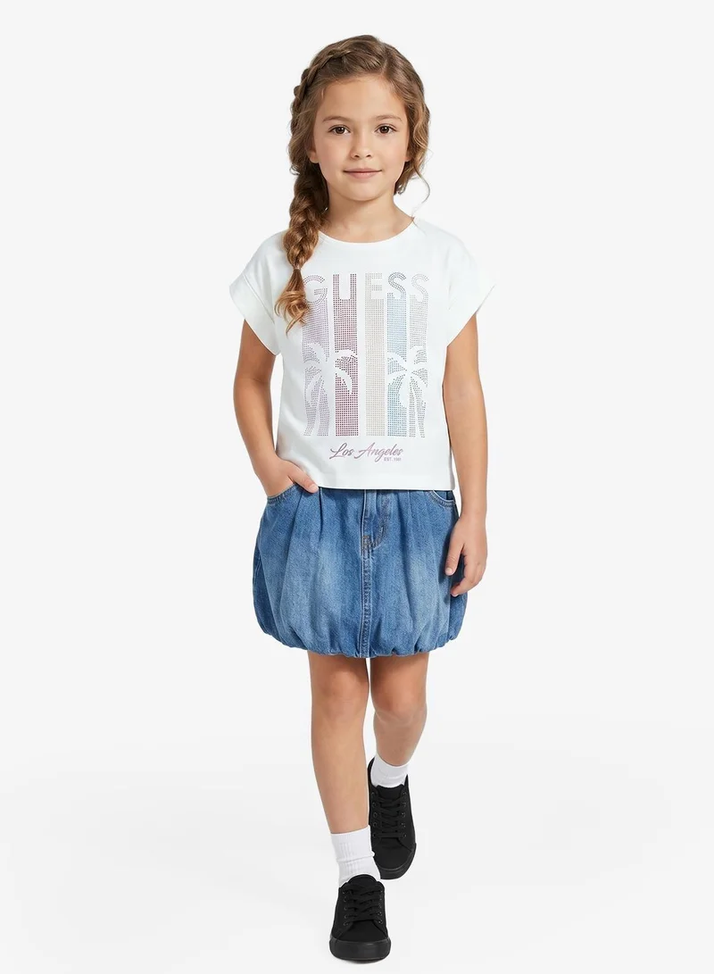 GUESS Youth Graphic Crew Neck T-Shirt