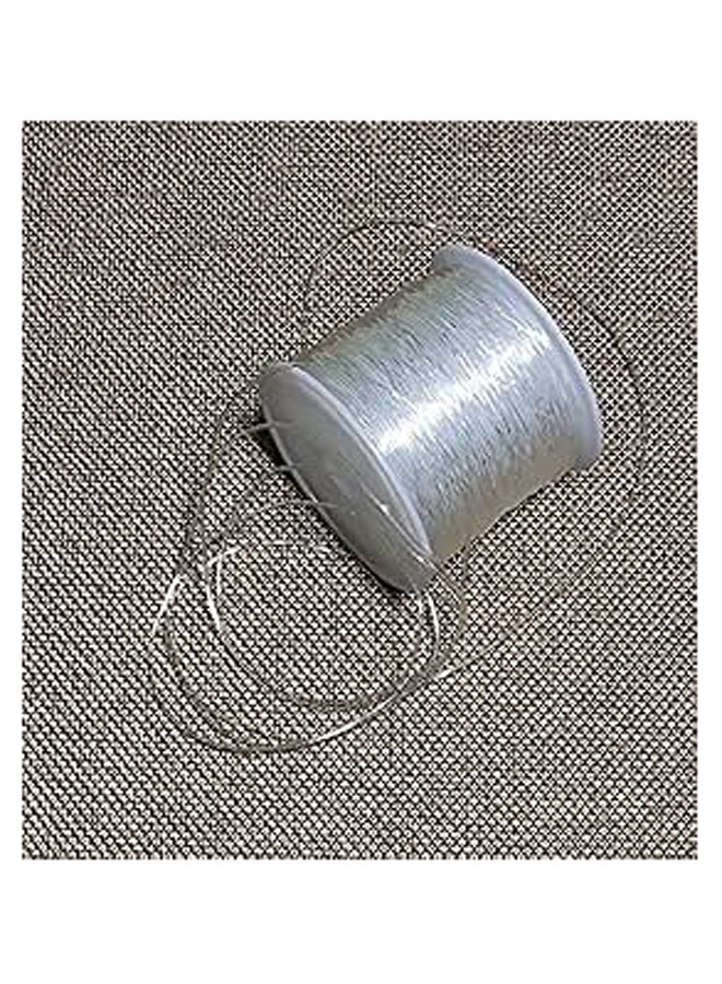 100 M (325 ft)/roll Clear Crystal Tec Stretch Beading Cord Elastic Thread Jewelry String Craft Tring Ã¢â‚¬â€œ Beading, Home Craft (0.6mm)