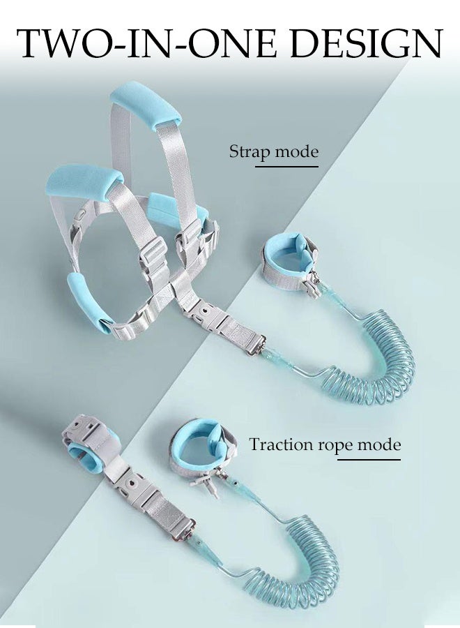 DUNISO 2 in 1 Anti Lost Toddler Leashes,Adjustable Toddler Backpack Harness,360°Rotation Safety Leash,With Reflective Design and Safety Buckle,Durable And Sturdy，Suitable For Outdoor Activities And Travel,2m - Image 3