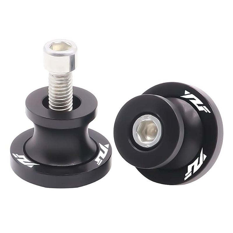 PPXIONG Motorcycle Swing Arm Sliders Spools 2pcs 6MM CNC Swing Arm Stand Screw for Yamaha YZF R1 R3 R6 R6S R25 R15 R125 600R (Black) - Image 5
