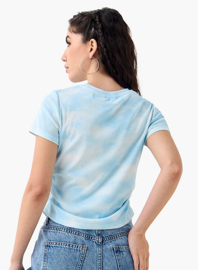 2Xtremz Graphic Print Crew Neck T-shirt with Short Sleeves - Image 3