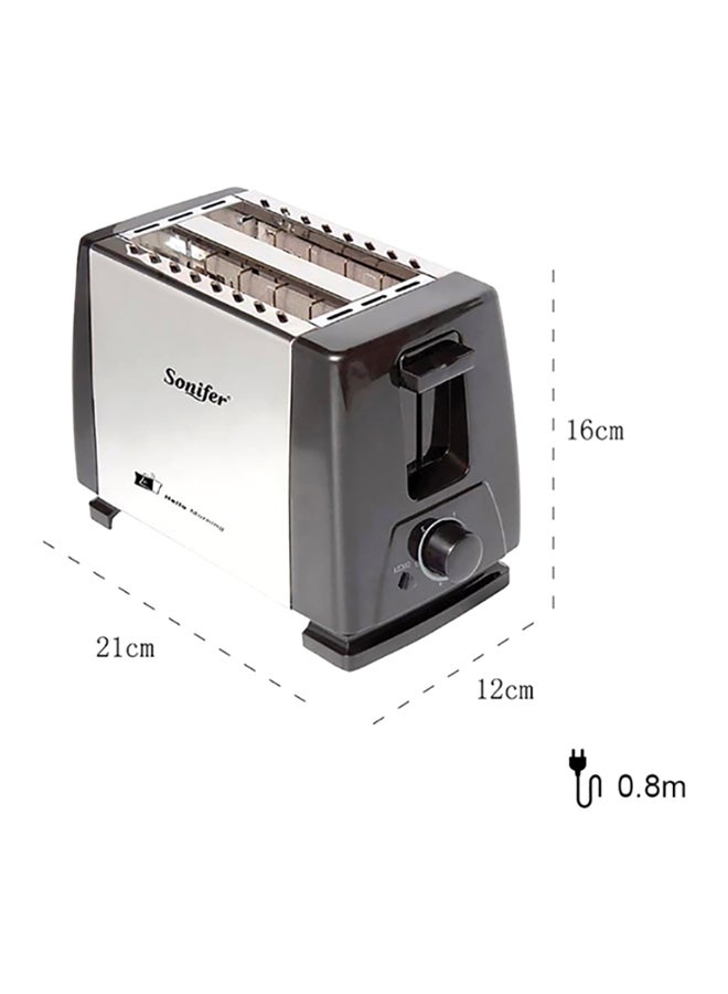 سونفير محمصة خبز كهربائية بقدرة 650 وات 650 W SF-6007 أسود/ فضي - Image 2