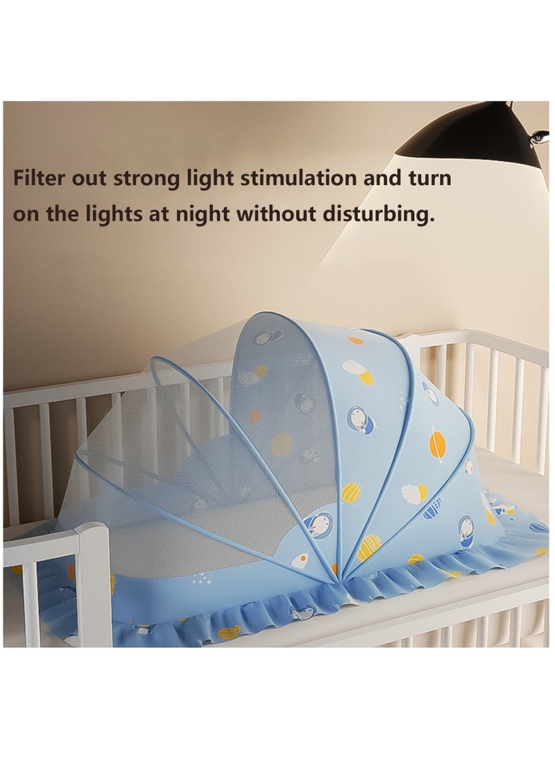 Arabest - Cute Baby Mosquito Net,Foldable Universal Cot Baby Mosquito Shield,Essential Mosquito Net for Slumber Ideal Mosquiteros para Cunas de Bebes - Image 1
