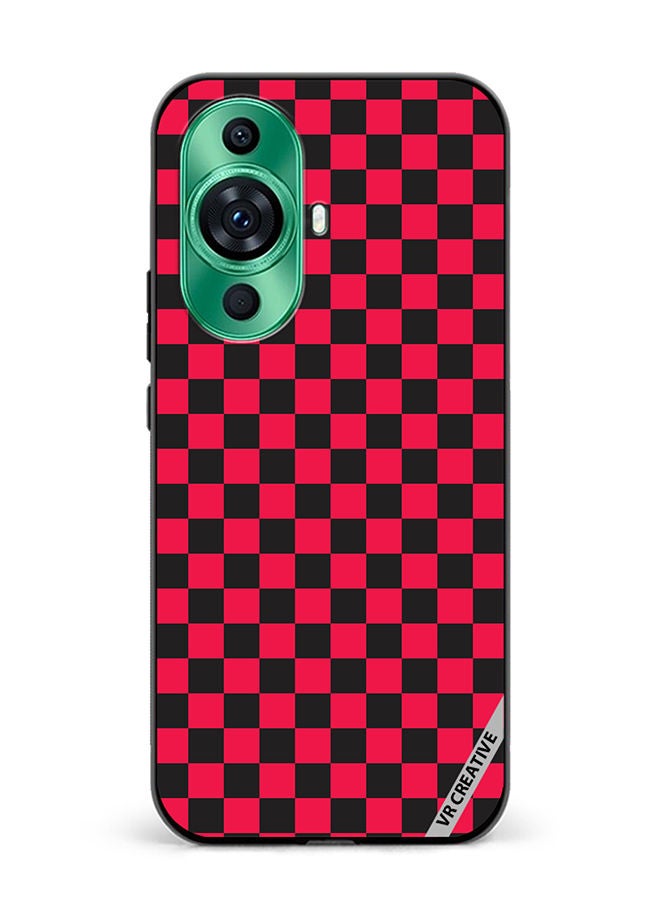 VR CREATIVE Protective Case Cover For Huawei nova 11 Checkerboard Vector Seamless Pattern Design Multicolour - Image 1