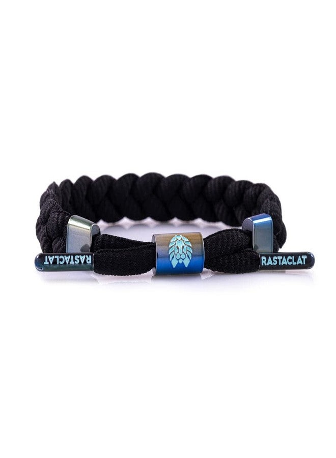 Rastaclat Braided Bracelet for Men and Women - Onyx Iridescent Iridescent/Black Bracelet | Adjustable Stackable & Braided by Hand (Medium/Large) - Image 1
