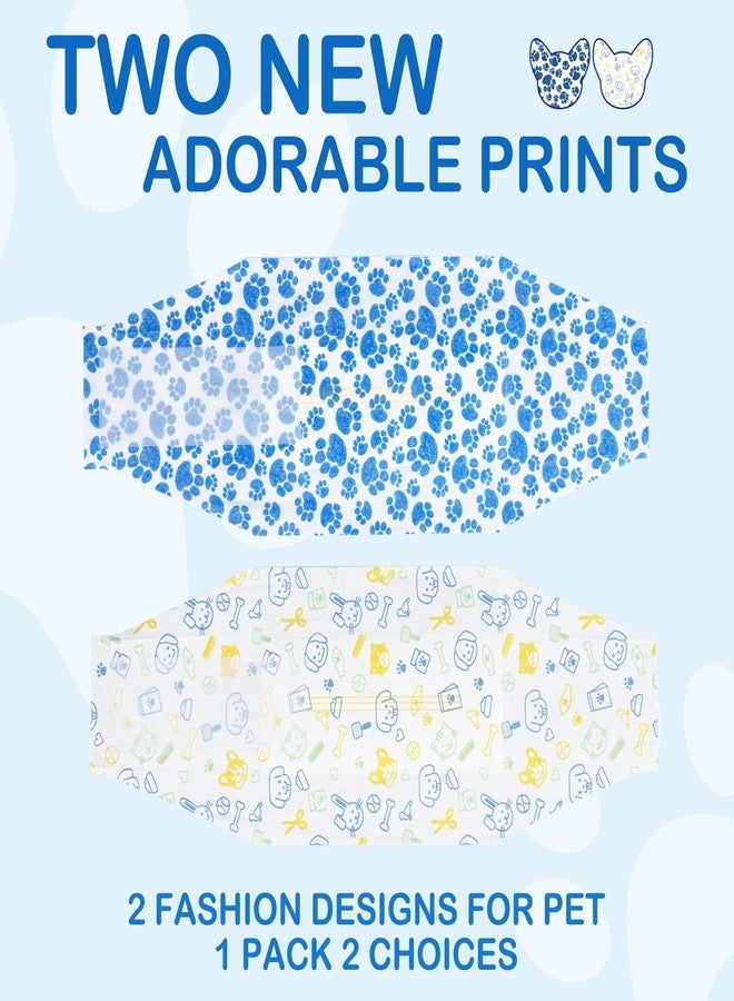 دونو حفاضات دونو للكلاب الذكور، 60 حفاضة للاستخدام مرة واحدة، حفاضات فائقة الامتصاص، حفاضات سريعة الجفاف مانعة للتسرب للجراء، مؤشر للبلل، سلس البول الناتج عن الإثارة، مقاس صغير جدًا - Image 2