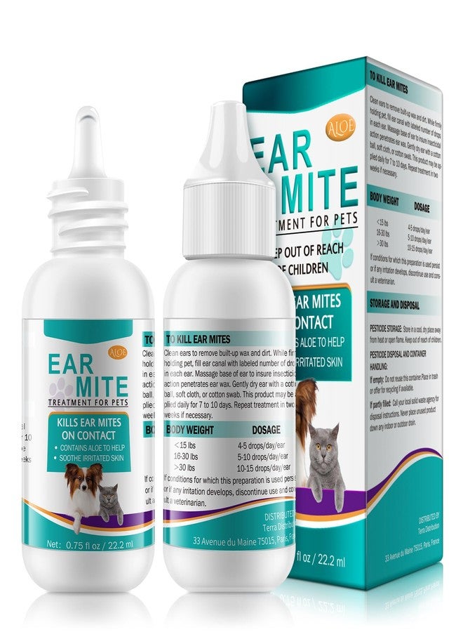 VOSIFSDIY Ear Mites Clean for Dogs & Cats, Ear Mite Treatment for Dogs and Cats, Dog Ear Infection Treatment, Ear Mite Treatment for Dog Yeast Infection, 100% Natural Dogs Cats Ears Drops - Image 1