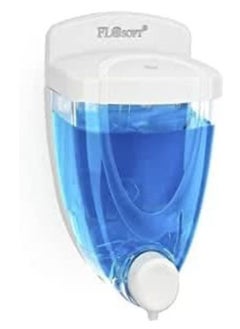 FLOSOFT Flosoft Plastic Liquid Soap dispenser 650ML Wall Mount Easy to refill suitable for Liquid hand soap and Hand Sanitiser Transparent  - Image 1