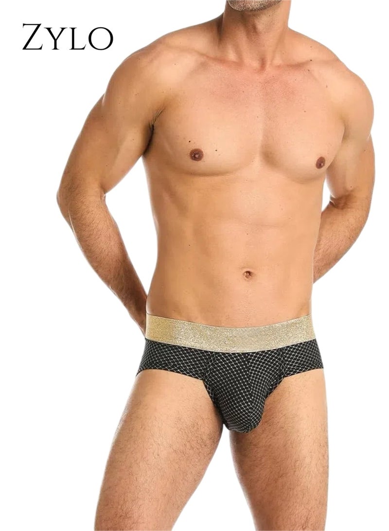 Zylo 4-Pack Men's Underwear Briefs Cotton Low Rise Multi Color Soft Underpant - Image 2