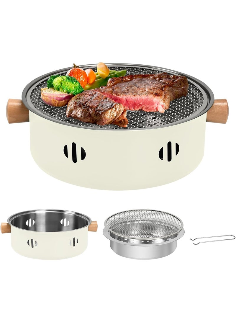 A small, portable, versatile, and smokeless charcoal grill suitable for both indoor and outdoor use; it is ideal for home, camping, picnics, and parties. - Image 1