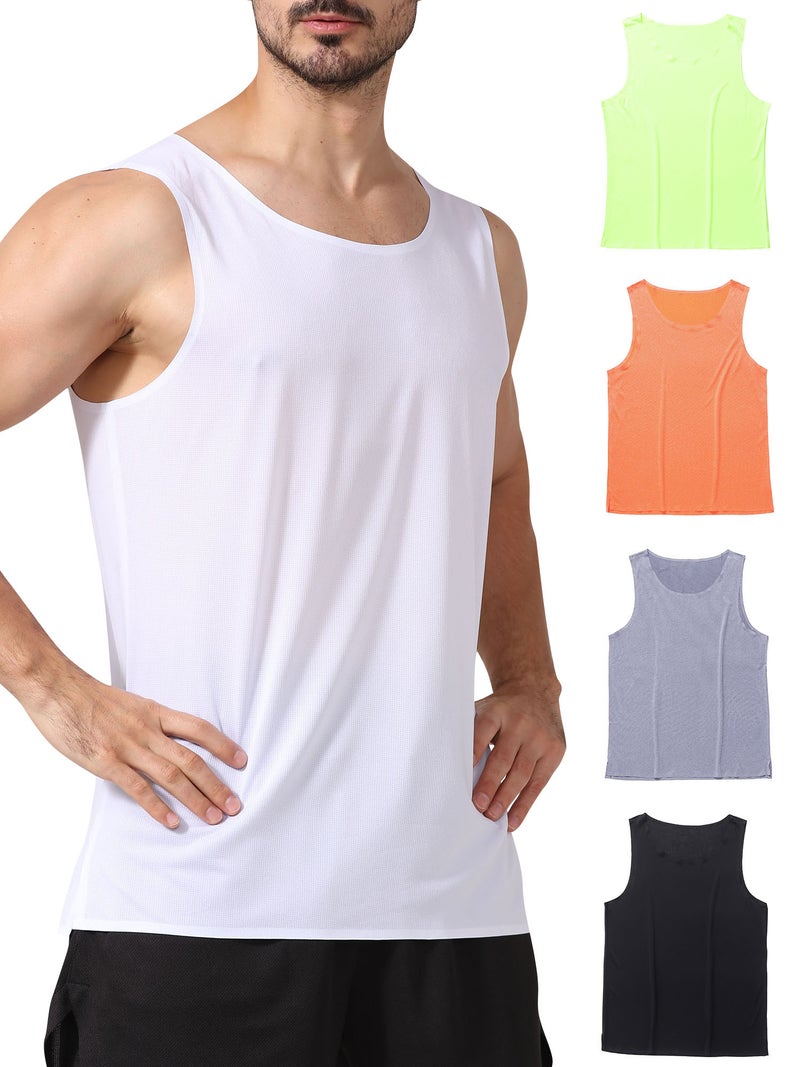 Men Sports Tank Tops Sleeveless Lightweight Running Vest - Image 3