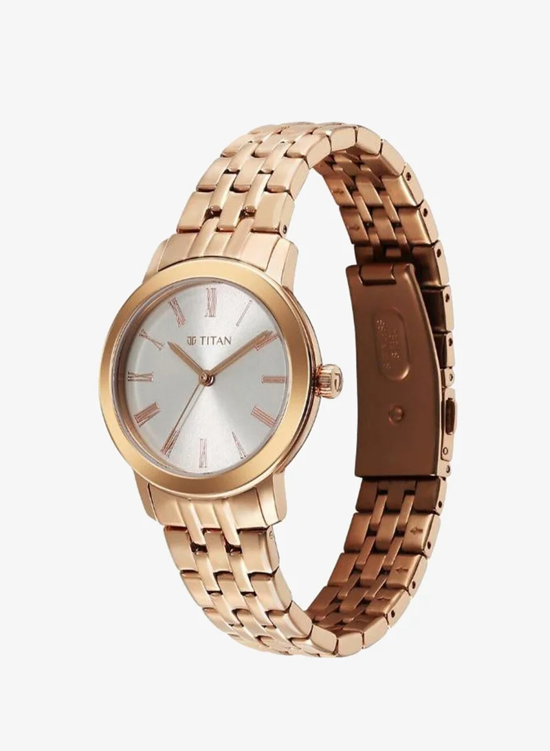 Titan Women's Stainless Steel Analog Watch 95312WM01 - 32 mm