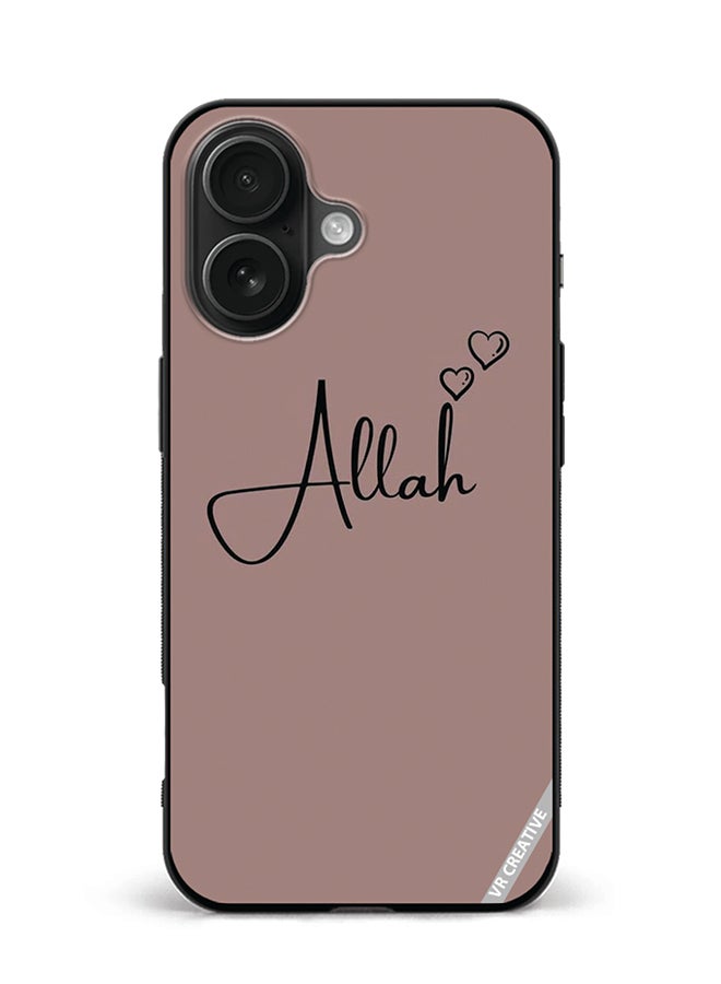 Protective Case Cover For Apple iPhone 16 Plus Allah Design Multicolour
