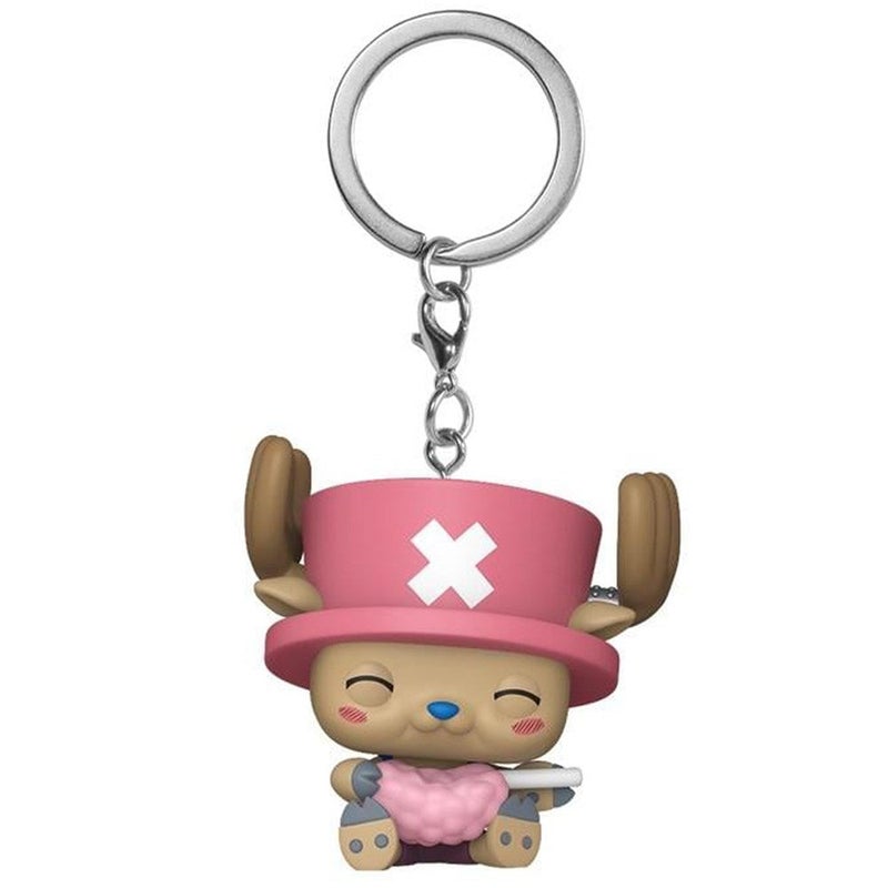 Funko فانكو بوب! سلسلة مفاتيح: ون بيس - توني توني تشوبر (مع حلوى القطن) - ون بيس - تمثال فينيل قابل للجمع - فكرة هدية - منتجات رسمية - ألعاب للأطفال والبالغين - Image 1