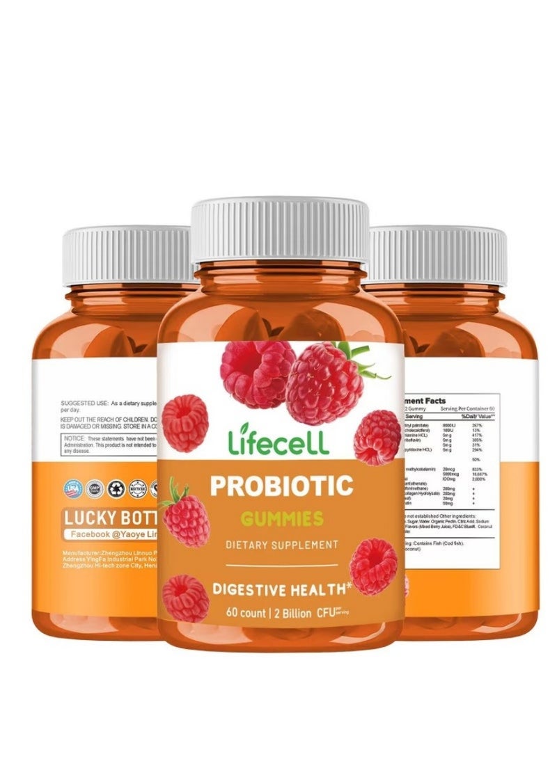 لايفسل جلوه هضمي متكامل متقدم | 50 مليار وحدة بروبيوتيك وبريبايوتيك | دعم الأيض وصحة الأمعاء 60 جلوه نباتية - Image 1