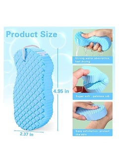 Dream Zone Super Soft Exfoliating Bath Sponge | Comfortable Baby Bath Sponge | Ultra Soft Bath Sponges for Shower | Shower Brush Painless Dead Skin Remover Body Sponge  - Image 2