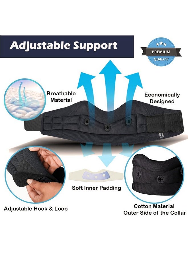 Wonder Care Wonder Care Plastic Soft Cervical Collar Adjustable Collar Neck Support Brace Neck Support Soft Neck Collar Neck Brace For Neck Pain And Support For Women & Men, large  - Image 4
