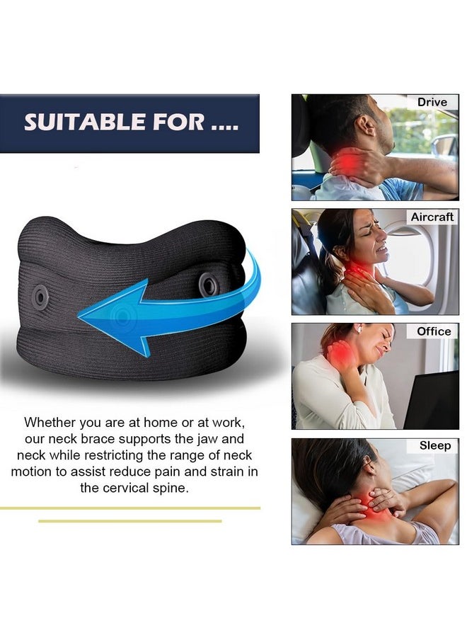 Wonder Care Wonder Care Plastic Soft Cervical Collar Adjustable Collar Neck Support Brace Neck Support Soft Neck Collar Neck Brace For Neck Pain And Support For Women & Men, large  - Image 2