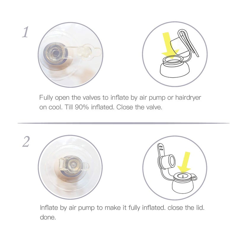 Novelty Place 2 Pcs Jumbo Inflatable Dice, 20" White and Black Giant Dice for Indoor and Outdoor Broad Game, Ludo and Pool Party - Image 5