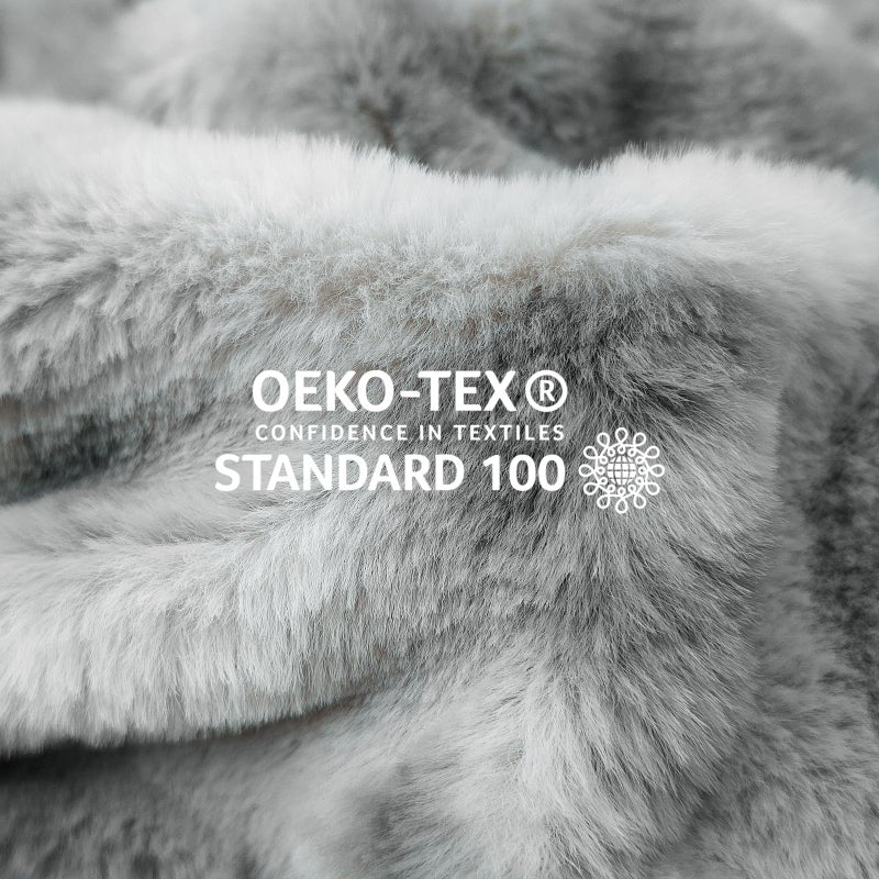 blunique Faux Fur Blanket Extra Soft, Luxury Dual-Sided Faux Fur Throw Blanket, Flannel and Faux Fur Blend, Luxury Furry Throw Blanket for Couch,50x60 Inches - Image 4