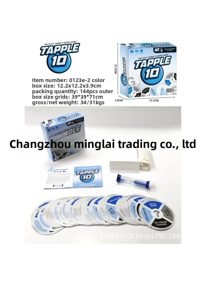 Crazy Game TAPPLE Word Turntable Word Game Cross-border Explosions Game English Board Game Cards