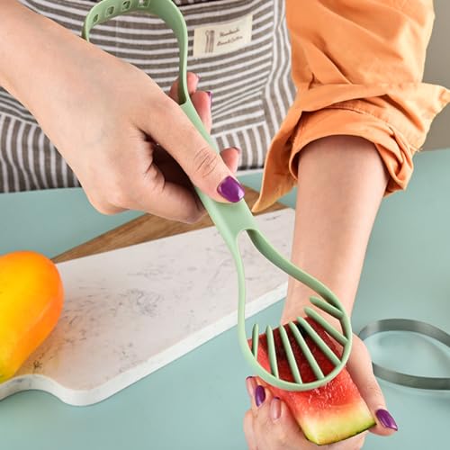Supvox® 6 in 1 Melon Baller Scoop Set Fruit Scooper Seed Remover Cutter for Dig Pulp, Stainless Steel Fruit Carving Tools Knife Kit Melon Scoop for Watermelon Fruits Meatball - Image 5