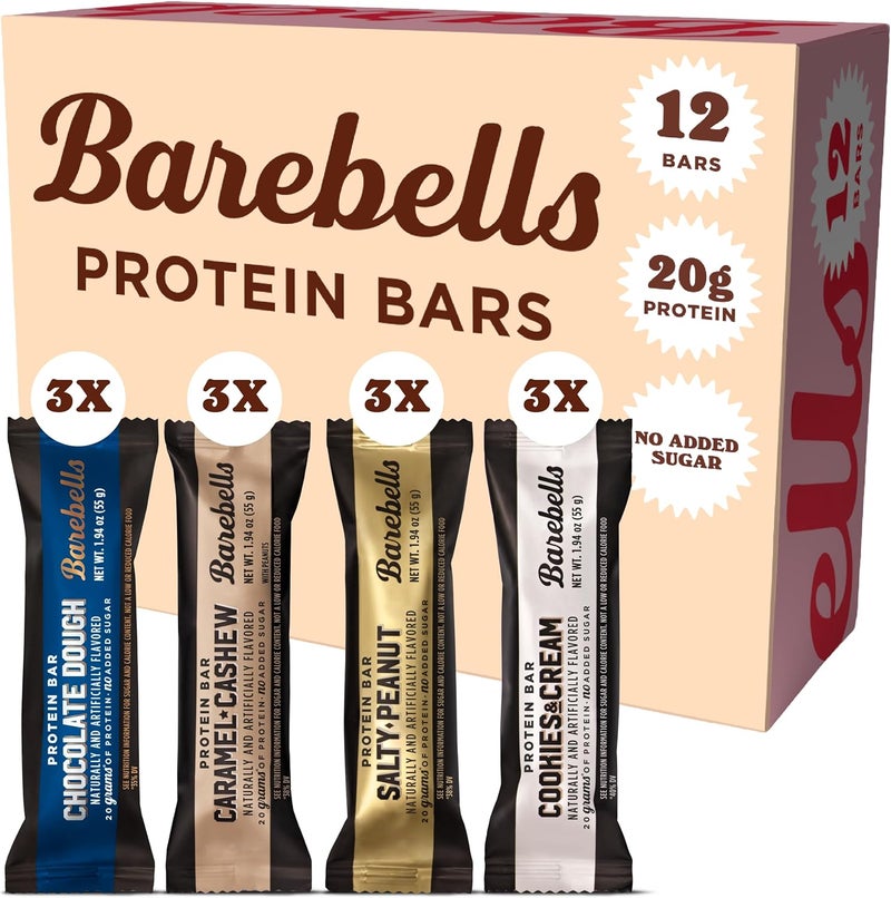 Barebells Protein Bars Variety Pack - 12 Count, 20g Protein, No Added Sugar - Image 1
