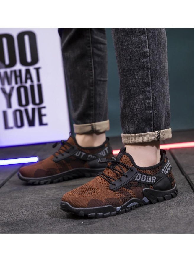 Doori Men's Shoes Outdoor Man Hiking Shoes Breathable Male Vulcanized Shoes Non-slip Wear-resistant Men Sneakers Hombres - Image 3