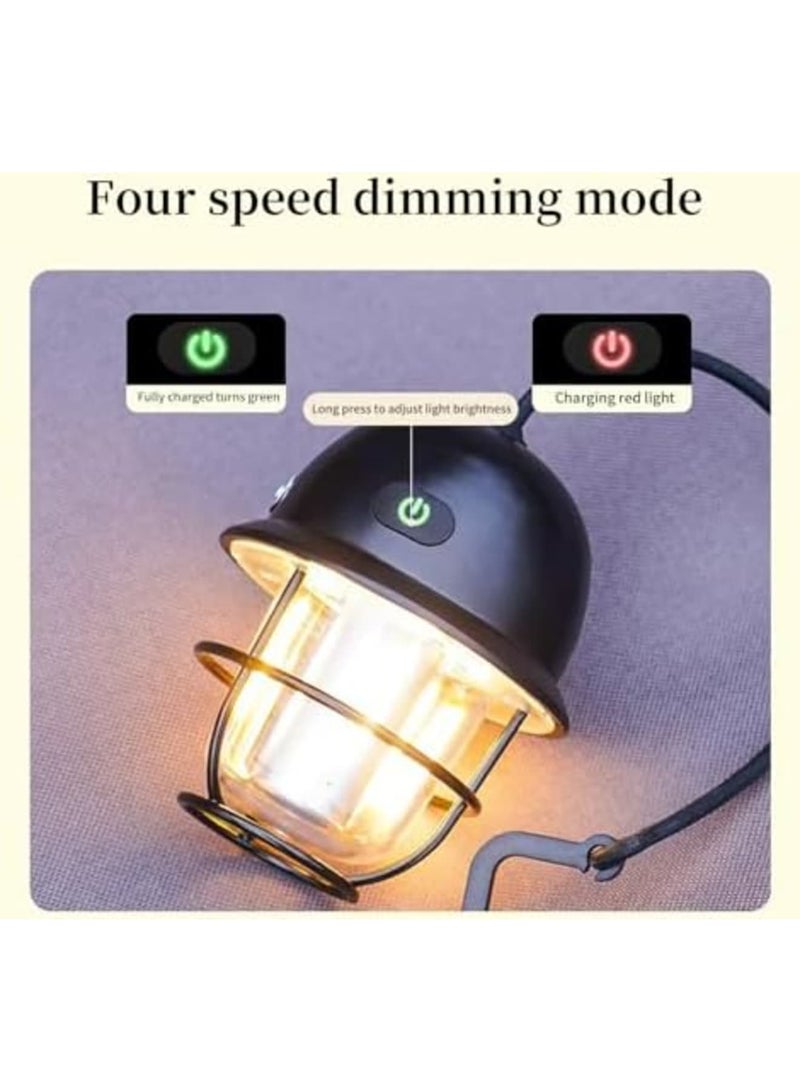 SYOSI Rechargeable Outdoor Mini Camping Light, LED Portable Four-Color Multifunctional Horse Light, White Light, Amber Light, Warm Yellow Light, and Warm White Light. - Image 4