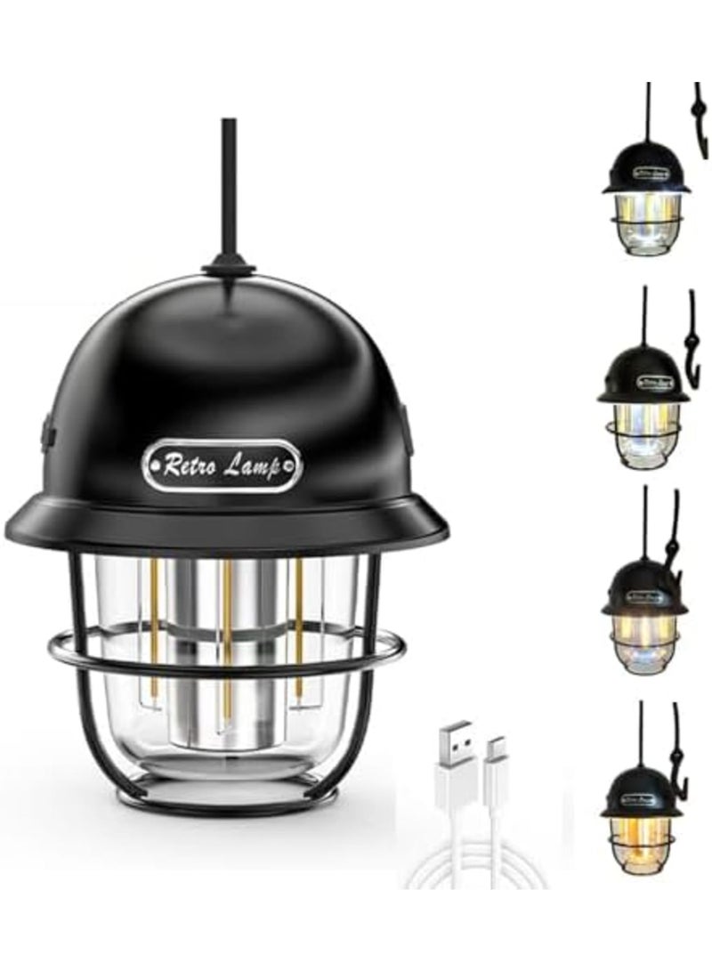 SYOSI Rechargeable Outdoor Mini Camping Light, LED Portable Four-Color Multifunctional Horse Light, White Light, Amber Light, Warm Yellow Light, and Warm White Light. - Image 1