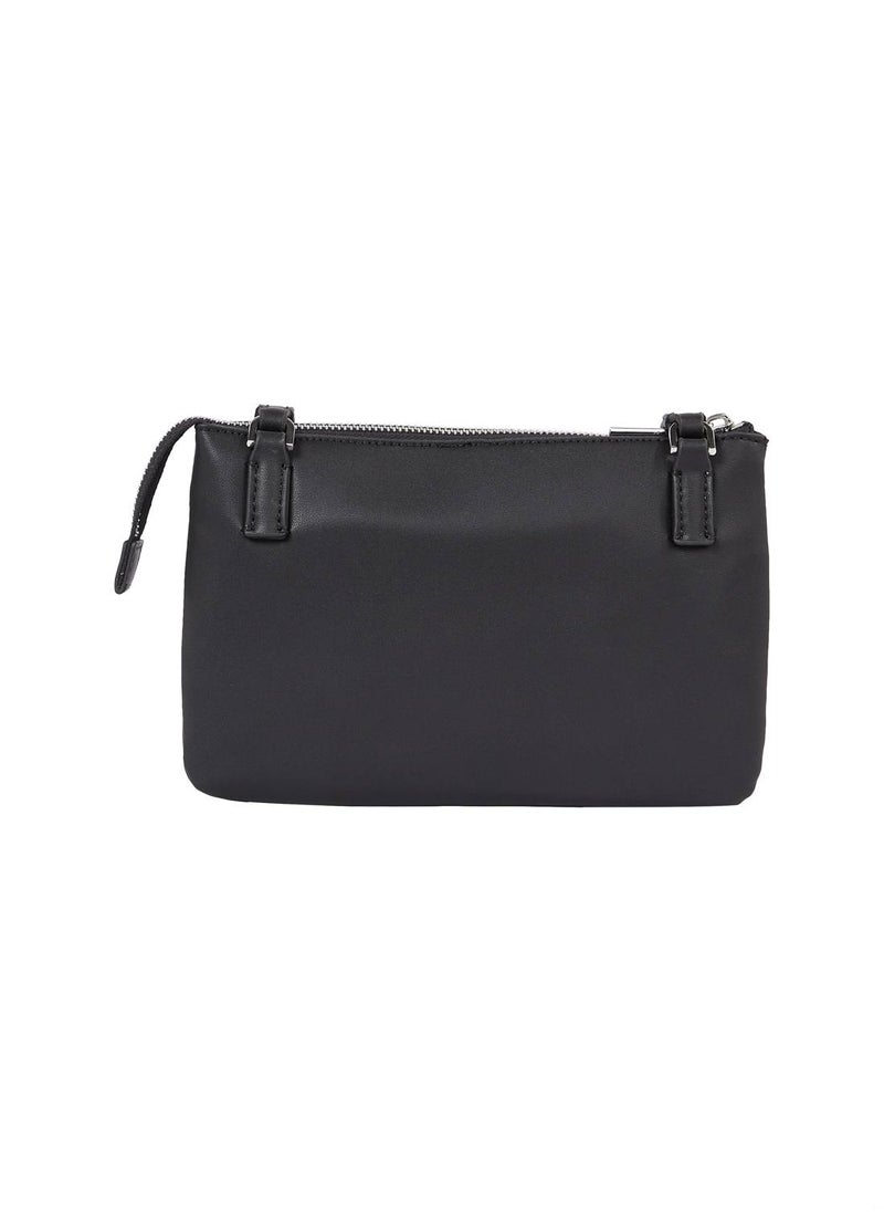 CALVIN KLEIN Women's Crossbody Bag - Faux Leather, Black  - Image 2