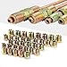 MuHize MuHize Muhize 32 PCS Brass Brake Line Fitting Kit for 3/16" and 1/4" Inverted Flares Brake Line Tube  - Image 2