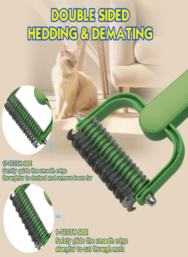 kanuoc Pet Hair Removal Glove for Cats & Dogs, Five-Finger Electrostatic Reusable Magic Brush, Pet Hair Remover Tool on Carpet, Clothing, Laundry, Couch, Car Seat, with Pet Double-Sided Deshedding Brush-2Pcs - Image 5