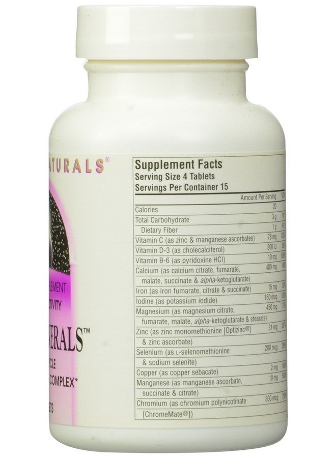 Source Naturals معادن الحياة من سورس ناتشورالز، مركب متعدد المعادن من دورة كريبس، 60 قرص - Image 2