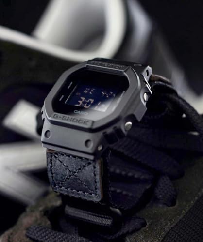 DAVILANE 16mm Watch Band Strap for Casio Mens GShock DW56008900GA100110120GD100110120GW6900GWM5610Upgraded Three Buckles Nylon Watch Band - Image 3
