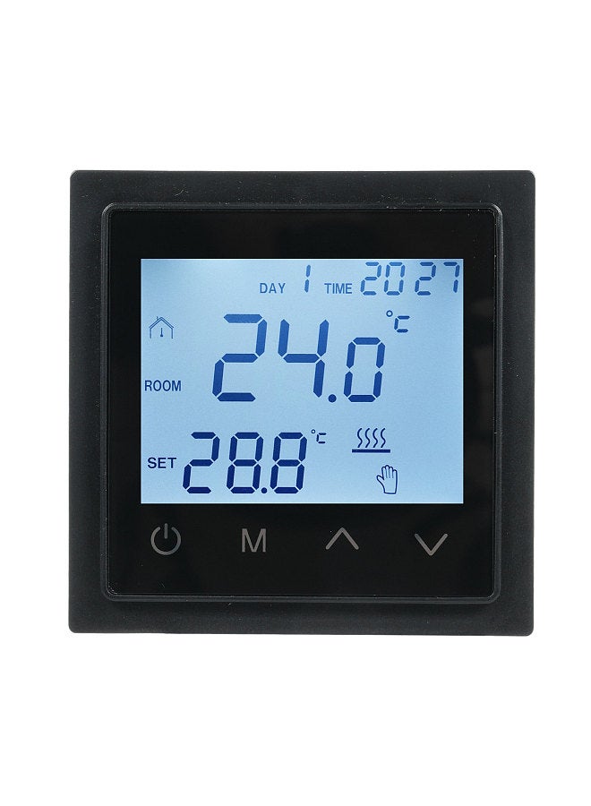 Intelligent Digital Display Thermostat 16A Floor Heating Temperature Controller with LED Touch Screen NTC Temperature Sensor Temperature Switching 85-265V Electric Heating Control - Image 1
