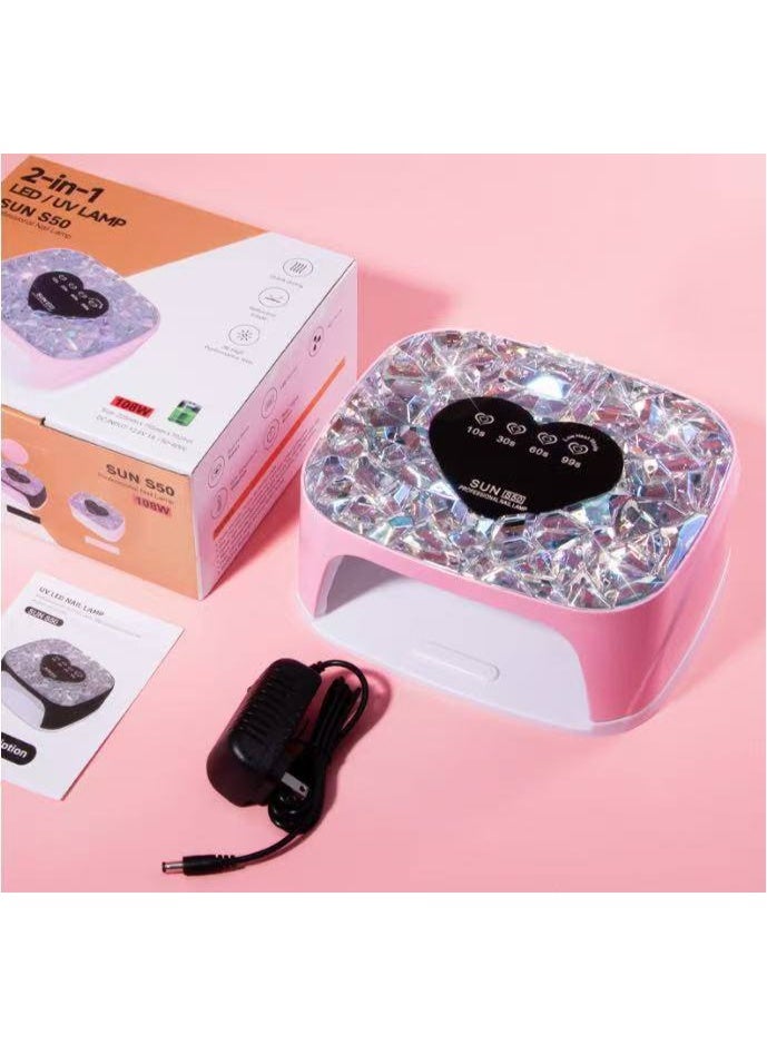 جهاز تجفيف الأظافر – مجفف أظافر كهربائي سريع لتثبيت طلاء الأظافر وعناية مهنية باليدين والقدمين