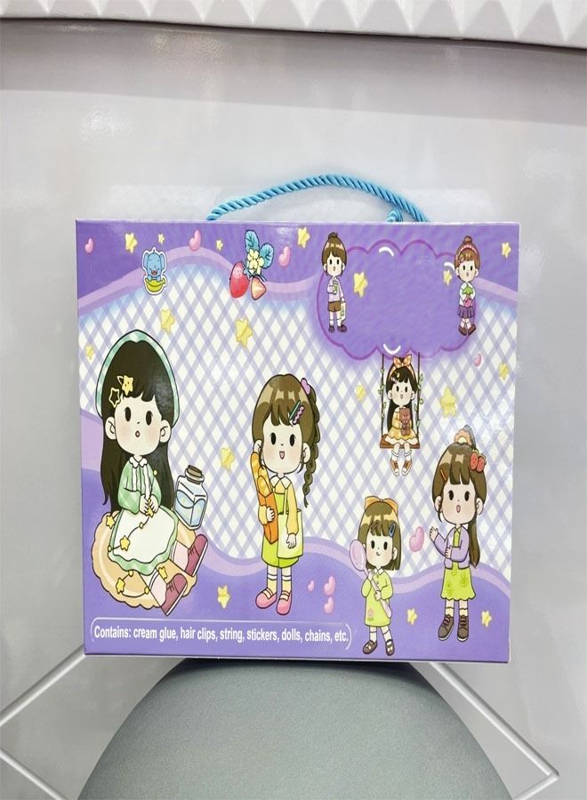 fashionhome Handmade DlY Beads Hairpins Stickers Chains Art and Crafts Set for Kids - Image 2